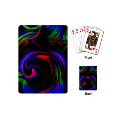 Swirl Background Design Colorful Playing Cards (mini) by Sapixe