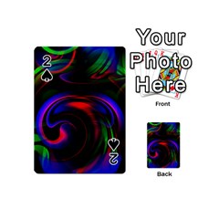 Swirl Background Design Colorful Playing Cards 54 (mini) by Sapixe