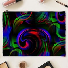 Swirl Background Design Colorful Cosmetic Bag (xxxl) by Sapixe