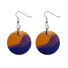 Autumn Copyspace Wallpaper Mini Button Earrings by Sapixe