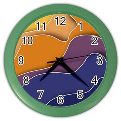 Autumn Copyspace Wallpaper Color Wall Clock by Sapixe