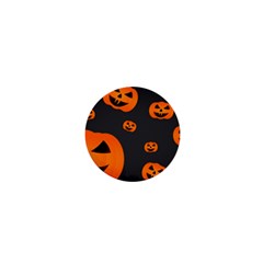 Halloween Pumpkin Autumn Fall 1  Mini Buttons by Sapixe