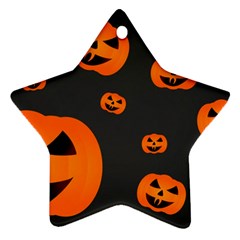 Halloween Pumpkin Autumn Fall Ornament (star) by Sapixe