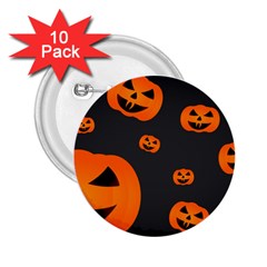 Halloween Pumpkin Autumn Fall 2.25  Buttons (10 pack) 