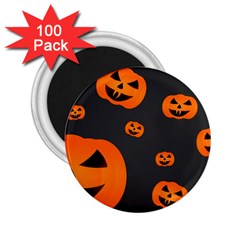 Halloween Pumpkin Autumn Fall 2.25  Magnets (100 pack) 