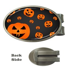 Halloween Pumpkin Autumn Fall Money Clips (Oval) 