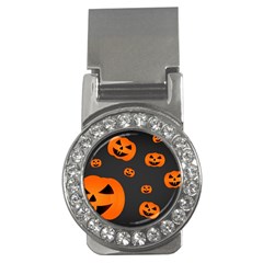 Halloween Pumpkin Autumn Fall Money Clips (CZ) 