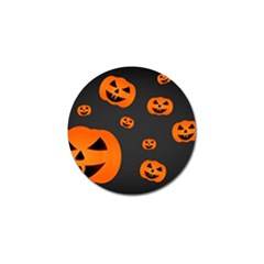 Halloween Pumpkin Autumn Fall Golf Ball Marker (10 Pack) by Sapixe