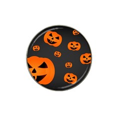 Halloween Pumpkin Autumn Fall Hat Clip Ball Marker (4 pack)