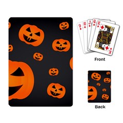 Halloween Pumpkin Autumn Fall Playing Cards Single Design