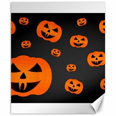 Halloween Pumpkin Autumn Fall Canvas 8  X 10  by Sapixe