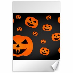 Halloween Pumpkin Autumn Fall Canvas 24  X 36  by Sapixe