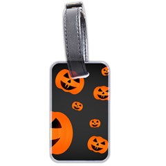 Halloween Pumpkin Autumn Fall Luggage Tags (two Sides) by Sapixe