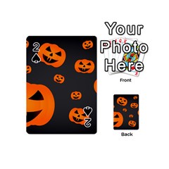 Halloween Pumpkin Autumn Fall Playing Cards 54 (Mini)