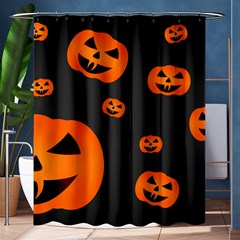 Halloween Pumpkin Autumn Fall Shower Curtain 60  x 72  (Medium) 