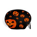 Halloween Pumpkin Autumn Fall Accessory Pouch (Small) Front