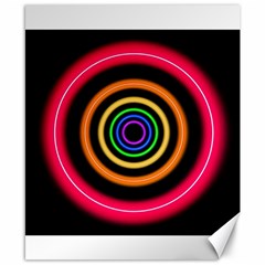 Neon Light Abstract Pattern Lines Canvas 8  X 10  by Sapixe