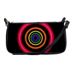 Neon Light Abstract Pattern Lines Shoulder Clutch Bag by Sapixe