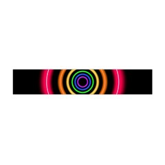 Neon Light Abstract Pattern Lines Flano Scarf (mini) by Sapixe