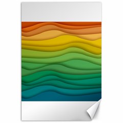 Background Waves Wave Texture Canvas 20  X 30  by Sapixe