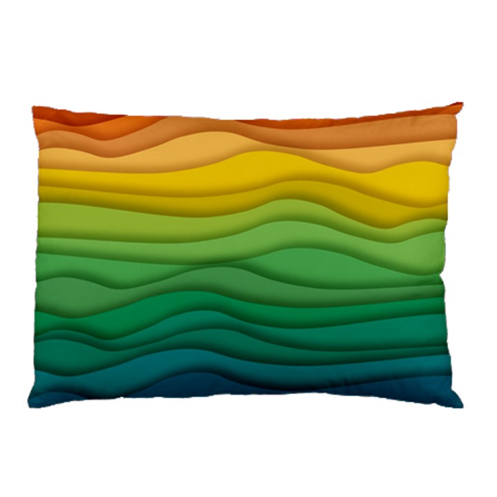 Background Waves Wave Texture Pillow Case (Two Sides)