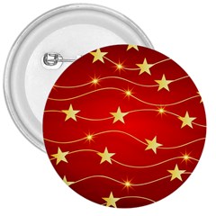 Stars Background Christmas Decoration 3  Buttons by Sapixe