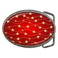 Stars Background Christmas Decoration Belt Buckles by Sapixe