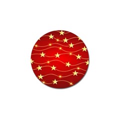 Stars Background Christmas Decoration Golf Ball Marker by Sapixe