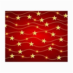 Stars Background Christmas Decoration Small Glasses Cloth by Sapixe