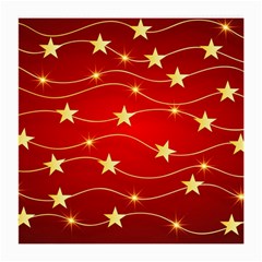 Stars Background Christmas Decoration Medium Glasses Cloth by Sapixe