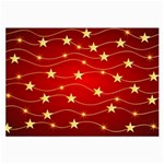 Stars Background Christmas Decoration Large Glasses Cloth (2-Side) Front