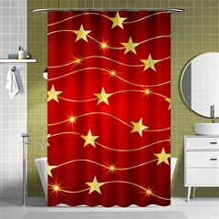 Stars Background Christmas Decoration Shower Curtain 48  X 72  (small)  by Sapixe