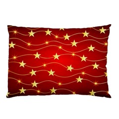 Stars Background Christmas Decoration Pillow Case (two Sides) by Sapixe