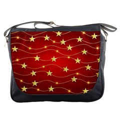 Stars Background Christmas Decoration Messenger Bag by Sapixe