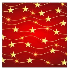 Stars Background Christmas Decoration Large Satin Scarf (square) by Sapixe