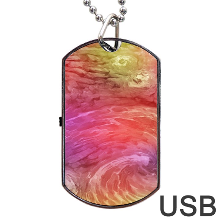 Background Wallpaper Abstract Dog Tag USB Flash (One Side)