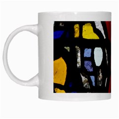 Art Bright Lead Glass Pattern White Mugs by Sapixe