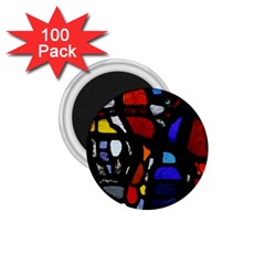 Art Bright Lead Glass Pattern 1 75  Magnets (100 Pack)  by Sapixe