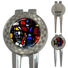 Art Bright Lead Glass Pattern 3-in-1 Golf Divots by Sapixe