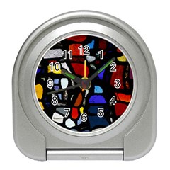 Art Bright Lead Glass Pattern Travel Alarm Clock by Sapixe