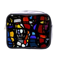 Art Bright Lead Glass Pattern Mini Toiletries Bag (one Side) by Sapixe