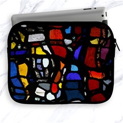 Art Bright Lead Glass Pattern Apple Ipad 2/3/4 Zipper Cases by Sapixe