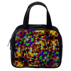 Color Mosaic Background Wall Classic Handbag (one Side)