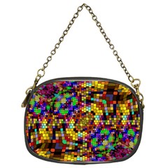 Color Mosaic Background Wall Chain Purse (one Side) by Sapixe