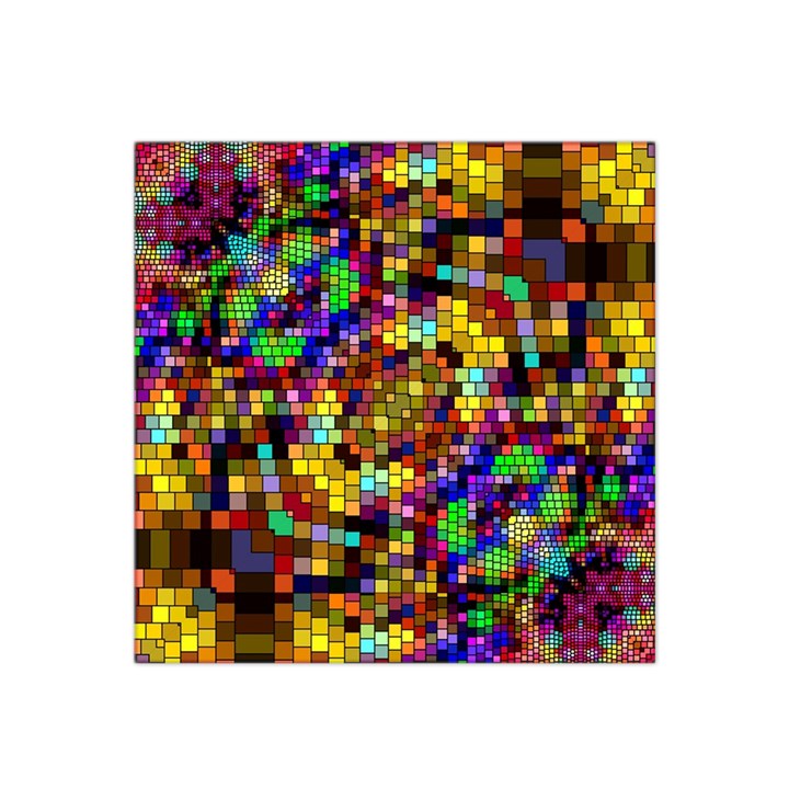 Color Mosaic Background Wall Satin Bandana Scarf