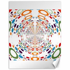 Wallpaper Pattern Colorful Color Canvas 12  X 16  by Sapixe