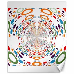 Wallpaper Pattern Colorful Color Canvas 16  X 20  by Sapixe