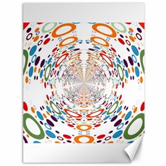 Wallpaper Pattern Colorful Color Canvas 36  X 48  by Sapixe