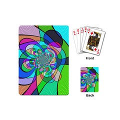 Retro Wave Background Pattern Playing Cards (mini) by Sapixe