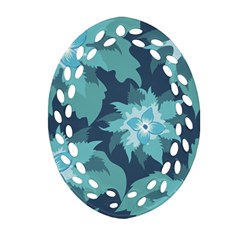 Graphic Design Wallpaper Abstract Oval Filigree Ornament (two Sides)